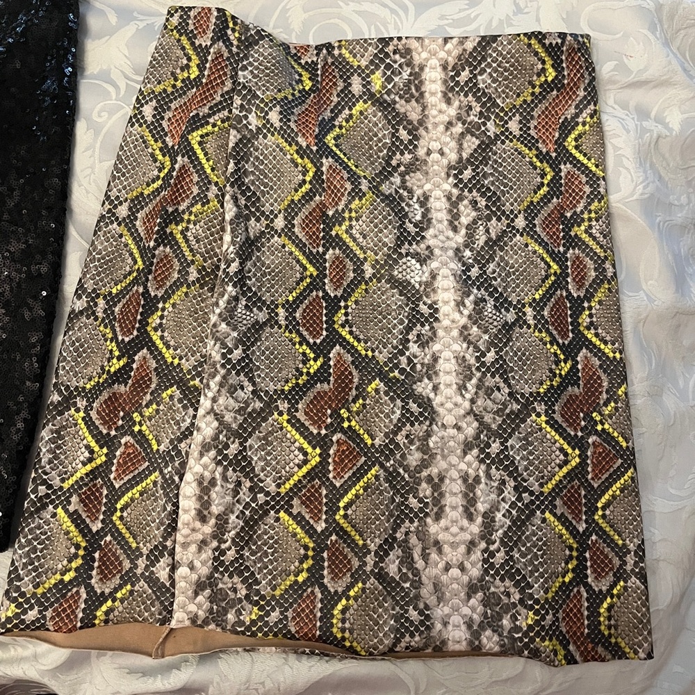 Commando Snake Print Mini Skirt